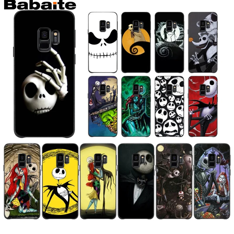 

Nightmare Before Christmas halloween Cell Phone Case For Samsung Galaxy s9 s8 plus note 8 note9 s7 s6edge Mobile Cases Babaite