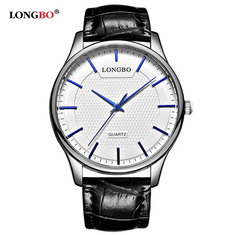 

New LONGBO 80301 Fashion Quartz Watch Women Men Leather Strap Simple Business Male's Wrist Watches Elegant Ladies Bracelet