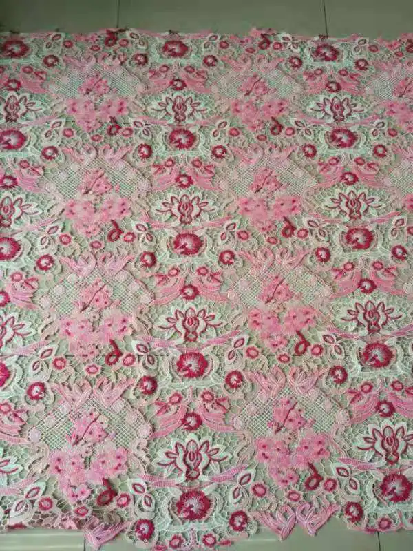 

New! high quality african cord guipure lace fabric latest african cord lace fabrics high quality 2018 african cord lace ZL218
