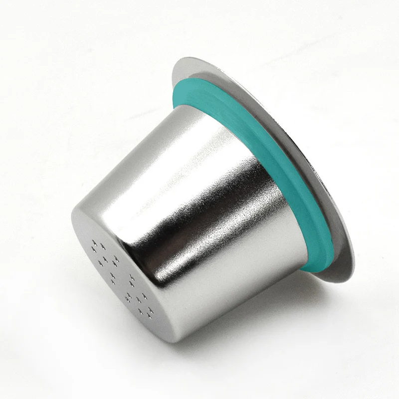 Duolvqi قابلة لإعادة الاستخدام كبسولة نسبرسو القهوة Capsulas الفولاذ المقاوم للصدأ إعادة الملء مرشحات القهوة كوب المنقط عملي Coffeeware