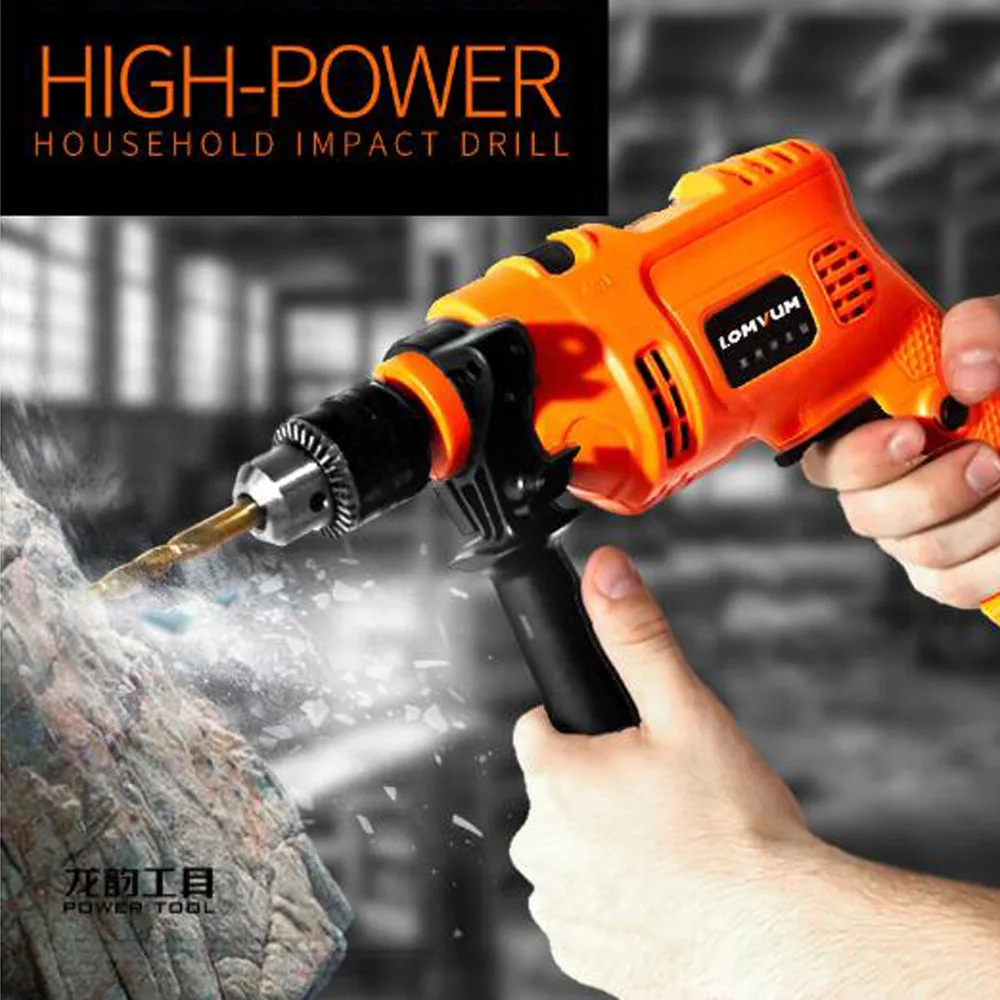 Electric Hammer Impact Hand Drill Screwdriver For