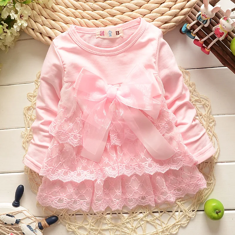 Buy 2018 autumn new born baby dress/soft and cute lace princess infant dress