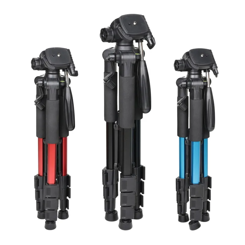 

Q111 Professional Tripod Portable Pro Aluminium Tripod Accessories Camera Stand 3 Color Black Red Blue