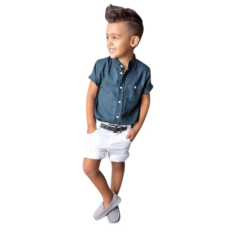 

Boys Suits Cartoon Summer Boys Clothes T-shirts Shorts 2018 New Children Clothing Set Cotton Kids Outfits For 2 3 4 5 6 7 Years