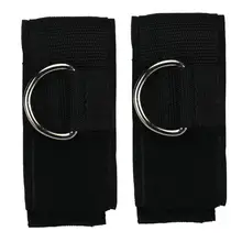 D-образным кольцом Ремешок на щиколотке ремень multi Gym ноги шкив ремень Тренажёр для фитнеса легкий нейлоновый ремень с никелевым покрытием C0607* 30