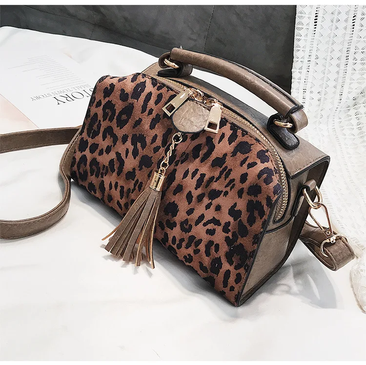 Сумочка с принтом леопарда роскошные сумки женские сумки дизайнерские женские сумки на молнии с принтом животных для женщин