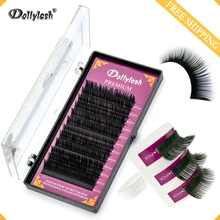 Dollylash индивидуальное наращивание ресниц натуральные ресницы искусственные Искусственные ресницы 12 линий поднос черные норковые ресницы