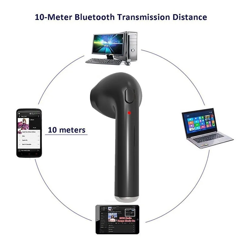 I7s TWS мини беспроводные Bluetooth наушники стерео вкладыши гарнитура наушники микрофон для iPhone 7 8 X для Samsung Huawei Android