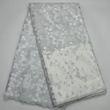 

High Quality African organza lace fabric Hot Sale African lace fabric High Class Organza with sequins XY8162