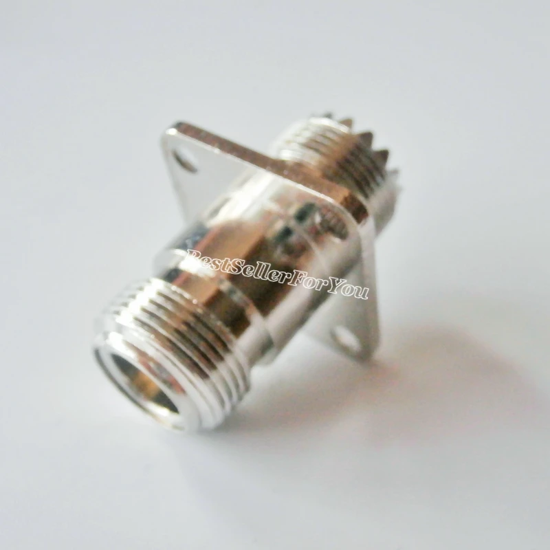 1 шт. адаптер преобразователя N Female to UHF SO 239 SO239 Jack прямой фланец RF коннектор|adapter