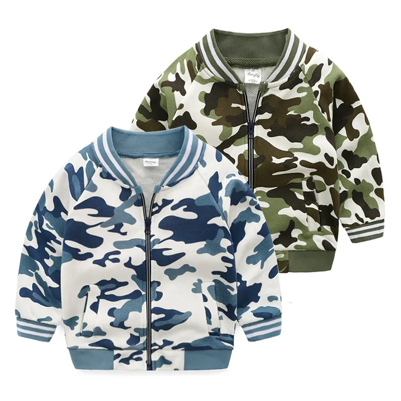Baby Boys Jacket 2019 Spring Coat For Boys Camouflage Children Jacket