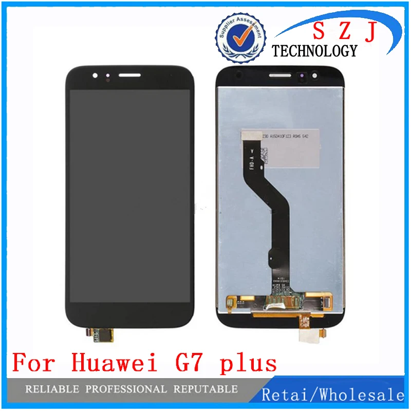 Black/White/Gold - Free Shipping 100% Original Tested LCD Display Touch Screen Digitizer Assembly For Huawei G7 plus Maimang4 G8 5pcs lot official original new a quality screen for 6s lcd display black white
