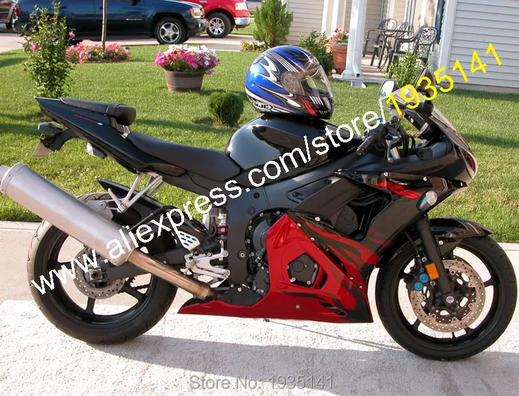 Дешевый комплект обтекателей для Yamaha 2003 2004 YZF R6 03 04 YZFR6 YZF600 мотоциклов (литьё под