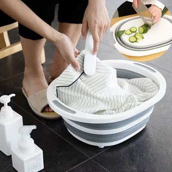 

Collapsible Plastic Kitchen Vegetables Basket Large Folding Pop Up Laundry Basket Space Saving Storage Container Organizer