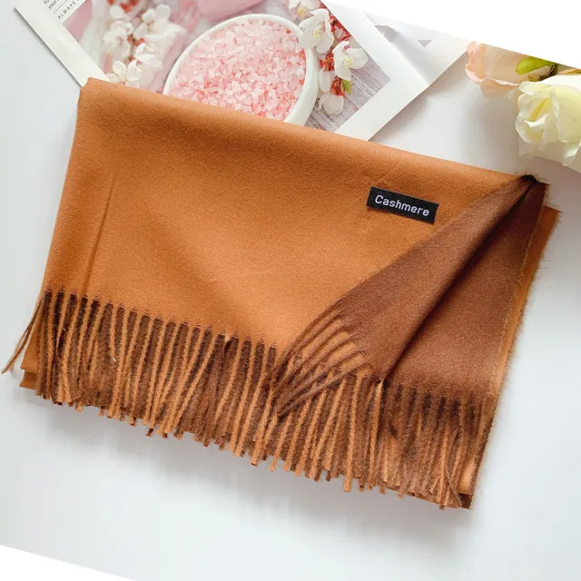 Stay warm in style with the 200*70cm Autumn Winter Warm Cashmere Scarf