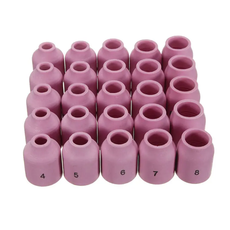 

581302 Welding Gas Lens Ceramic Replacement For TIG Torch WP-9/20/25 Series 48Pcs Cutter Soldering Accessories
