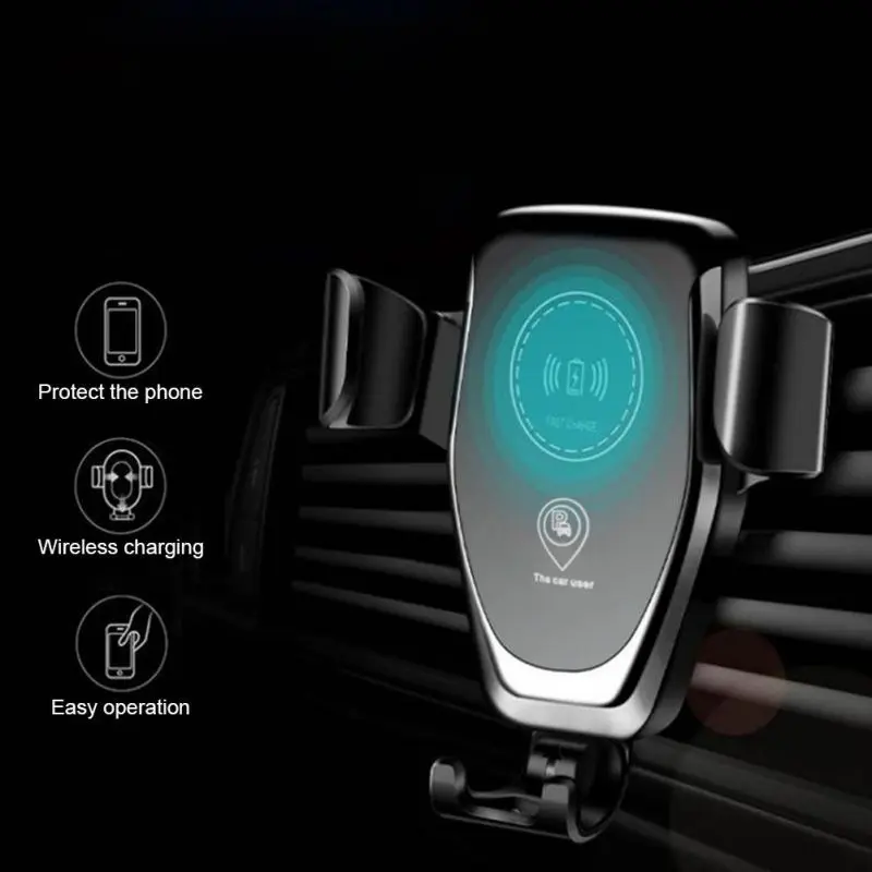 

2019 NEW Smart Universal Car Mount Qi Wireless 5W Charger Automatic Clamping Fast Car Charging Phone Holder