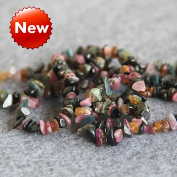 

New Fashion 4-6mm Natural Tourmaline Irregular Beads DIY Women Girls Gifts Accessory Parts Jewelry Making Design Wholesale 32inc