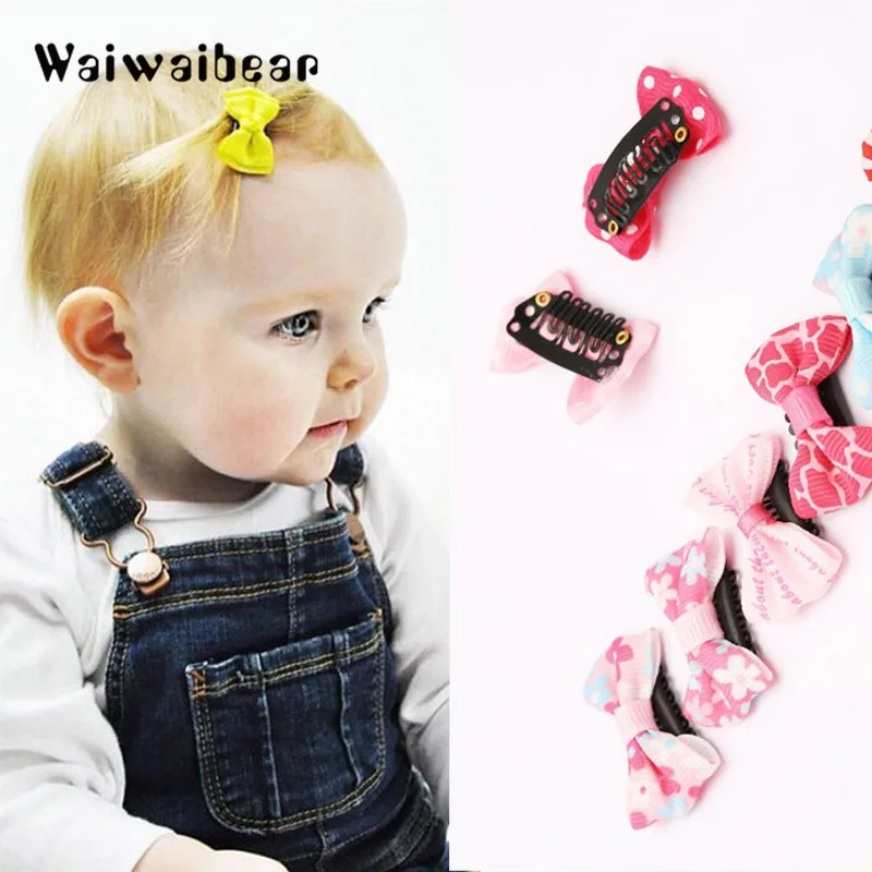Baby Girls Bow Flower Small Barrettes Newborn Cute Hairpins Headwear Kids Hair Clips Headband Hair Accessories