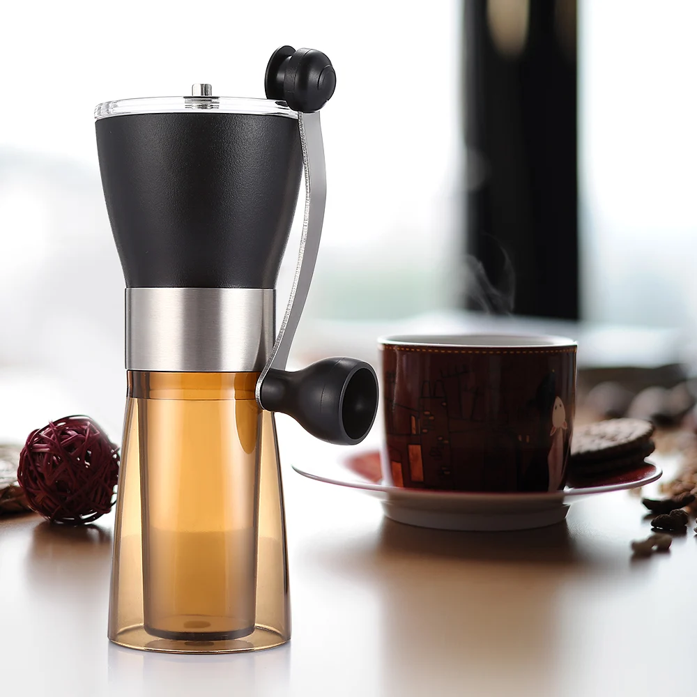Portable Manual Coffee Grinder Spice Herb Pepper Mill With Professional Conical Ceramic Burrs ...