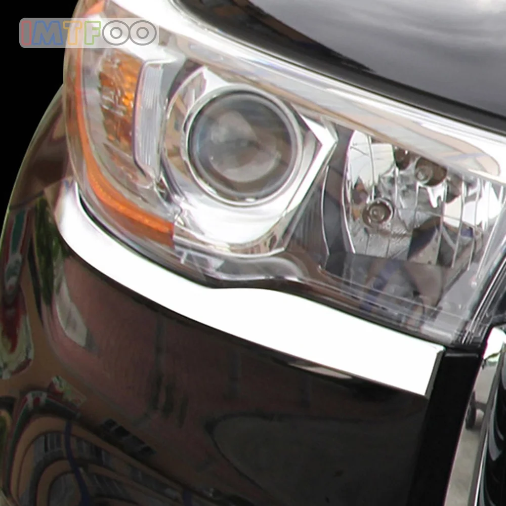 IMTFOO ABS хромированные фары Накладка накладные молдинги подходят для TOYOTA HIGHLANDER 2015