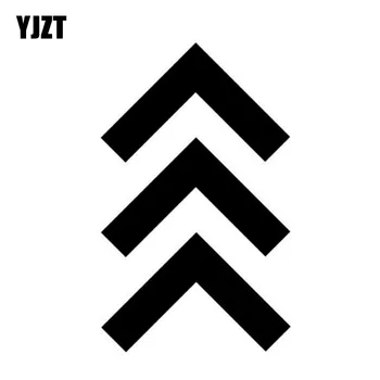 

YJZT 7.8CM*12.7CM Car Sticker Proud Down Syndrome Parent Symbol Arrow Vinyl Decal Black Silver C10-02163