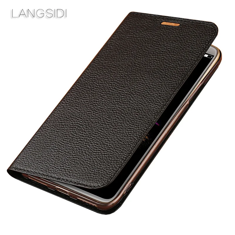 LANGSIDI чехол для телефона из натуральной кожи с откидной крышкой iPhone 11 pro max