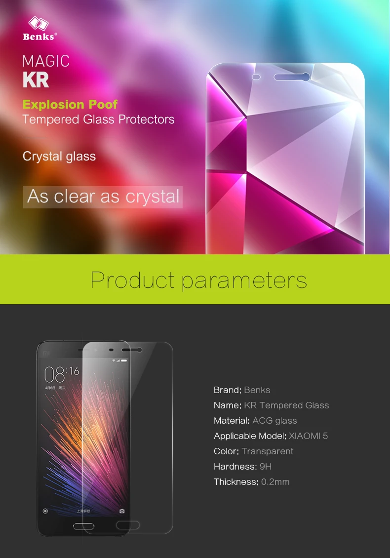 Ultra-Thin Tempered Glass For Xiaomi Mi 5 Screen Protector Pelicula Pelicula De Vidro Xiomi Verre Trempe For Xiaomi (1)