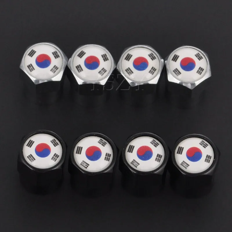 Pair of 8 Ball Coloured Valve Caps Metallic Aluminium Metal Bike Car Wheel Tyres