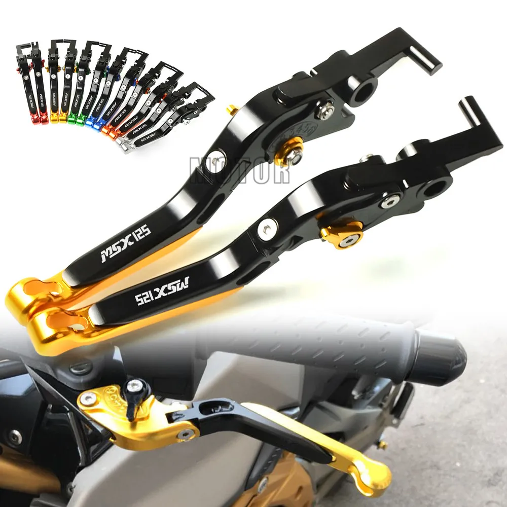 For Honda GROM/MSX125 2014-2019 2015 2016 2017 2018 MSX 125 CNC Motorcycle Adjustable Folding Extendable Brake Clutch Levers | Автомобили