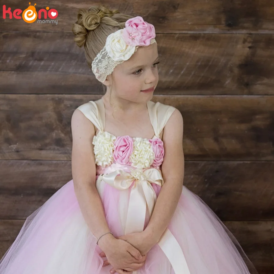 Fashion Flower Girls Tutu Dress Princess Children Baby Tulle Party Dresses Boutique Kids Girls Pageant Wedding Ball Gown Dress (7)