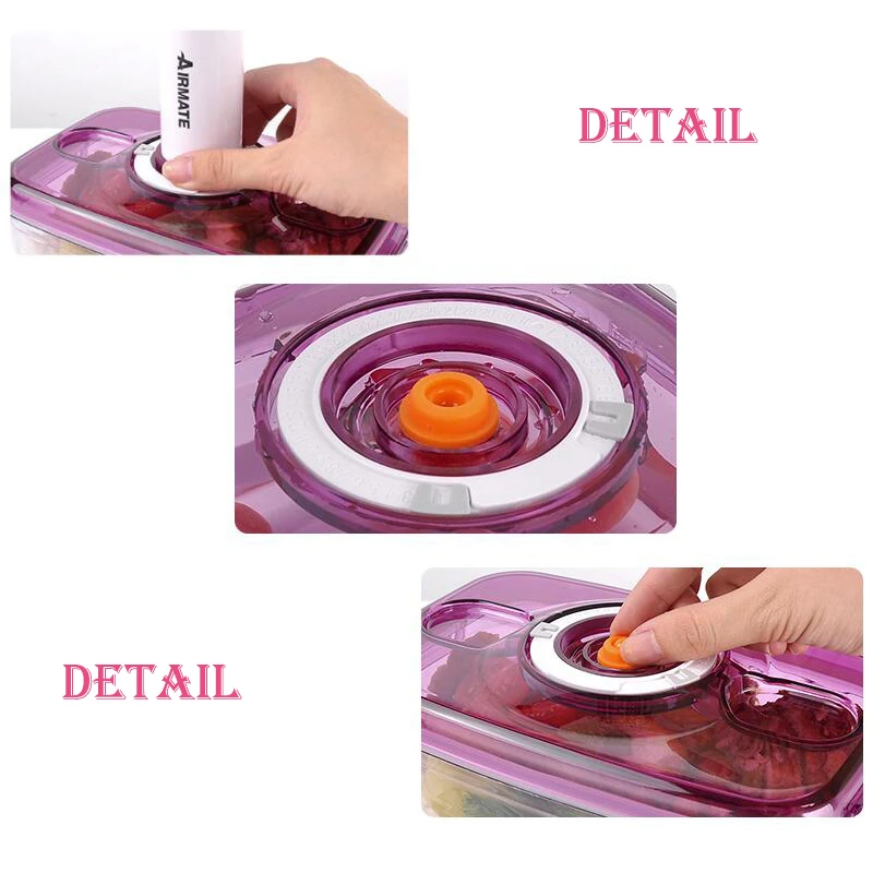 OLOEY Vacuum Containers Fresh Can Damp Proof Tea Pot Food Container Seal Pot Vacuum Sealer Pots For Seal Foods