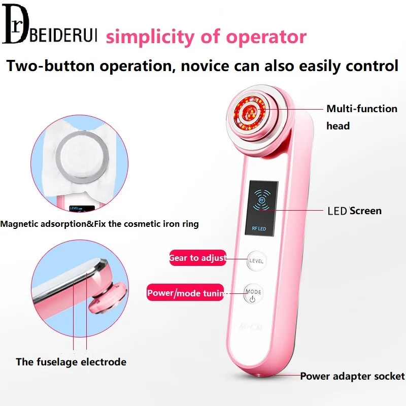 Instrumento de imporasion calor iontophoresis ultrasónicay derivación de aparatos de belleza instrumento Cosmetico для лица