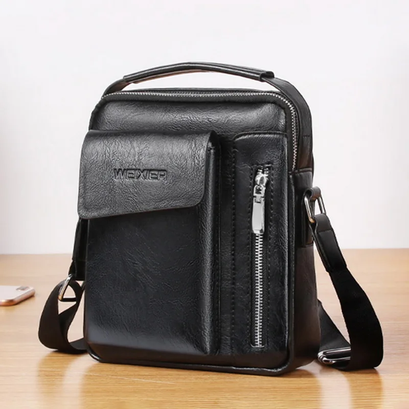 Men Tote Bags Fashion Vintage Leather Messenger Bag Male Cross Body Shoulder Business Handbags For Men