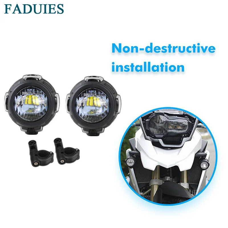  FADUIES Motorcycle 40W LED Auxiliary Fog Light Assemblies Safety Driving Lamp For KTM Adventure 109 - 32869095561