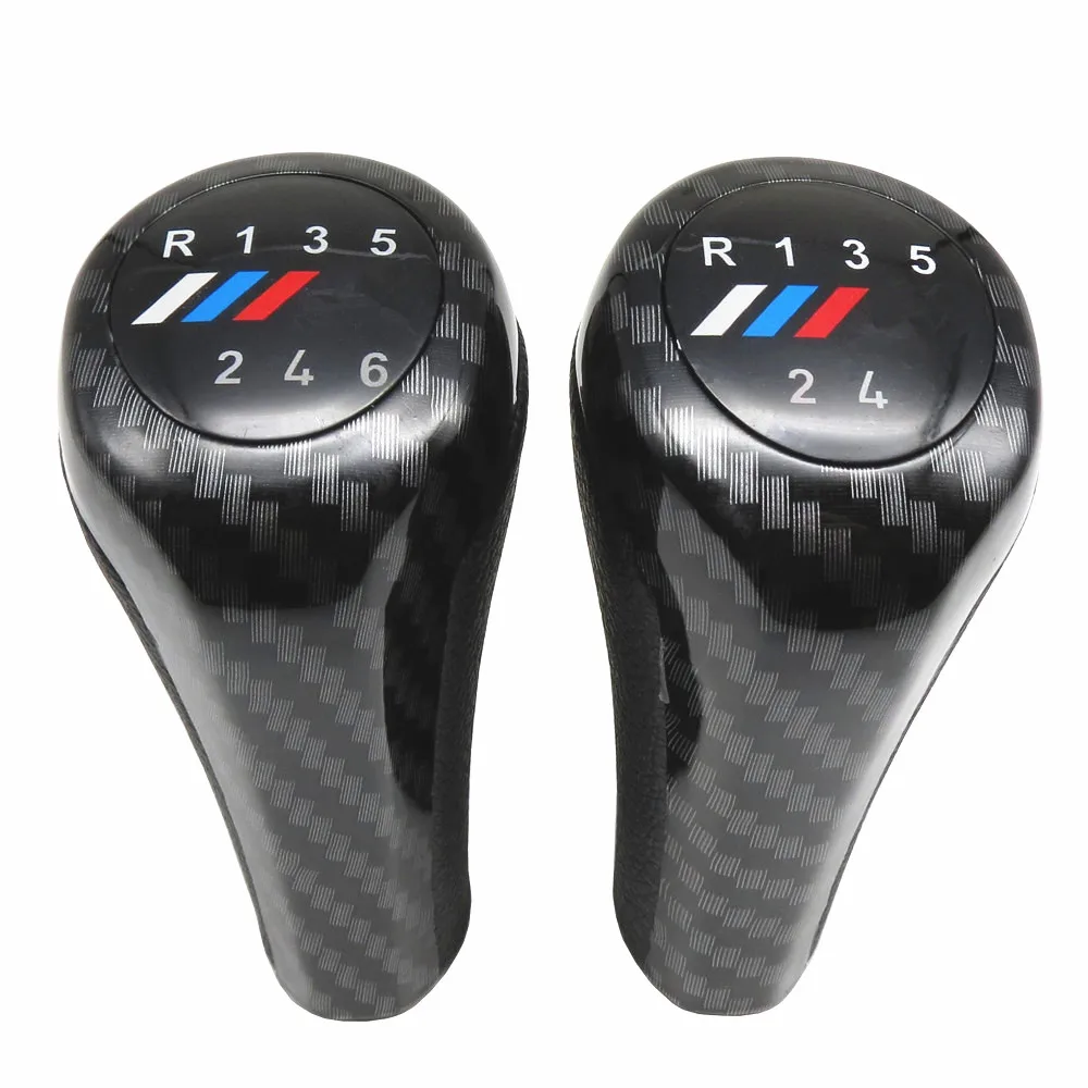 

FaroeChi 6 5 Speed Carbon Fiber Car Gear Shift Knob With M Logo For BMW 1 3 5 6 Series E30 E32 E34 E36 E38 E39 E60 E63 E83 E84