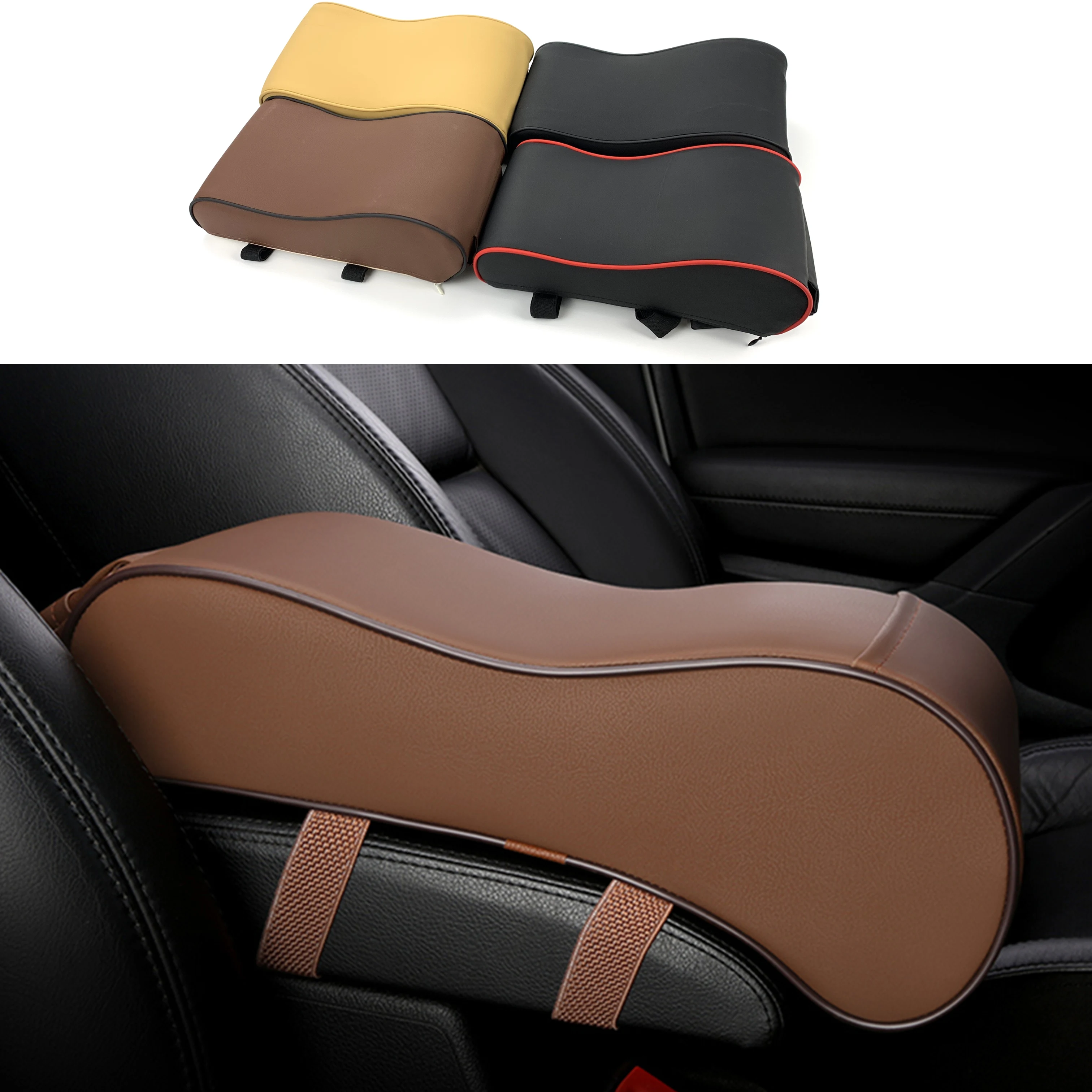 CDEFG Soporte para reposabrazos de coche, almohadilla para