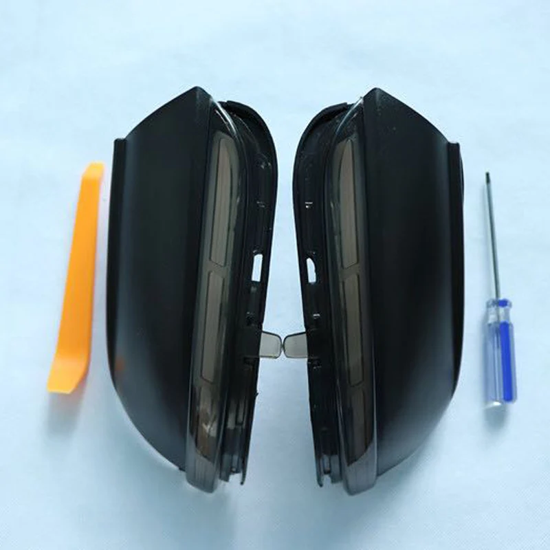 

ELISHASTAR 1 Pair Flowing Turn Signal Side Wing Rear View Mirror Light For VW Golf6 2013 Bora With Free Install Tooling