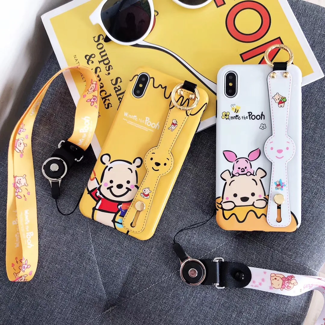 Cartoon Disneys Winnie Pooh pig Couple Phone Case For