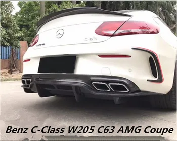 

Carbon Fiber Rear Car Lip Splitters Bumper Aprons Cup Wings Flaps For Benz C-Class W205 C63 2-Door 2016-2019