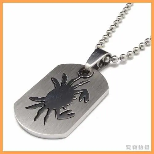Fashion jewelry The Signs of the Zodiac Cancer Pendant 316L Stainless