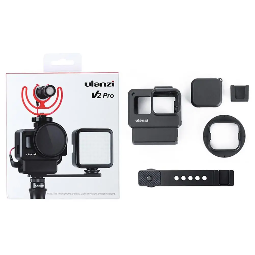 

For Ulanzi V2 Pro Sports Camera Cage For GoPro Hot Shoe Shell Expansion Accessories Vlog Camera Protective Case