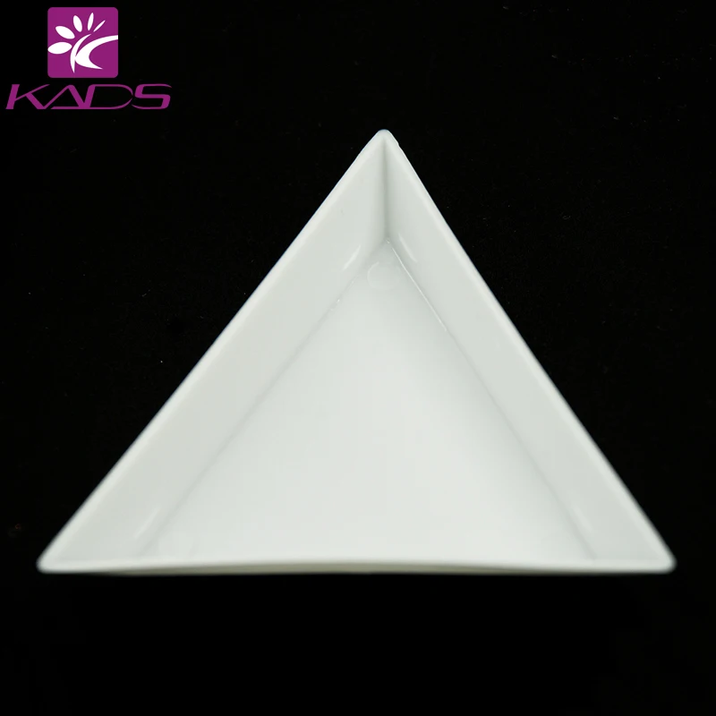 

KADS New Arrival 1pc Rhinestone Storage Plate White Triangles for Collection and Convey Rhinestone Manicure Convenient Tool