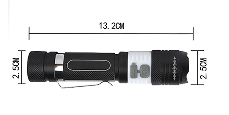 Zk20 6000LM T6 Портативный COB светодиодный фонарик 6 Режим Фонарь Перезаряжаемые 18650 переносной светильник с батареей для кемпинга светодиодный налобный фонарь USB зарядное устройство