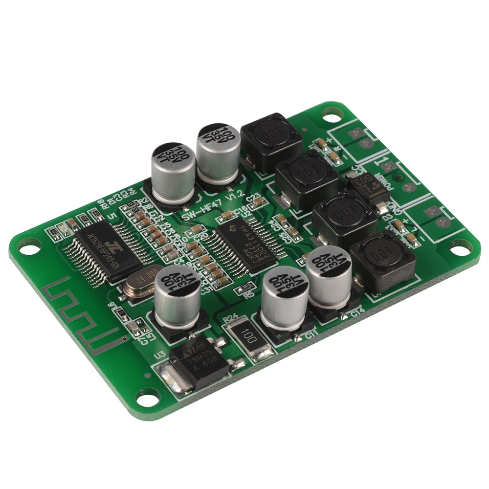 2x15W Bluetooth Audio Receiver Digital Amplifier Module Board for