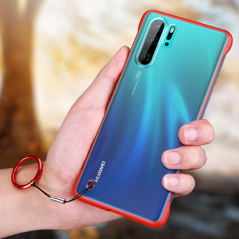 Роскошный безборый чехол для телефона huawei p30 pro lite light p30pro безрамный матовый с кольцом чехол для huawei P30 lite P 30 30pro