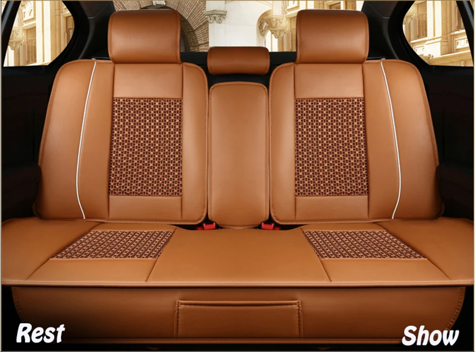 Высокое качество(кожа+ шелк) чехлы для сидений автомобиля для AUDI A1 A3 A4 B5 B6 B7 B8 A5 A6 C5 C6 Q3 Q5 Q7 TT автомобильные аксессуары-Стайлинг авто
