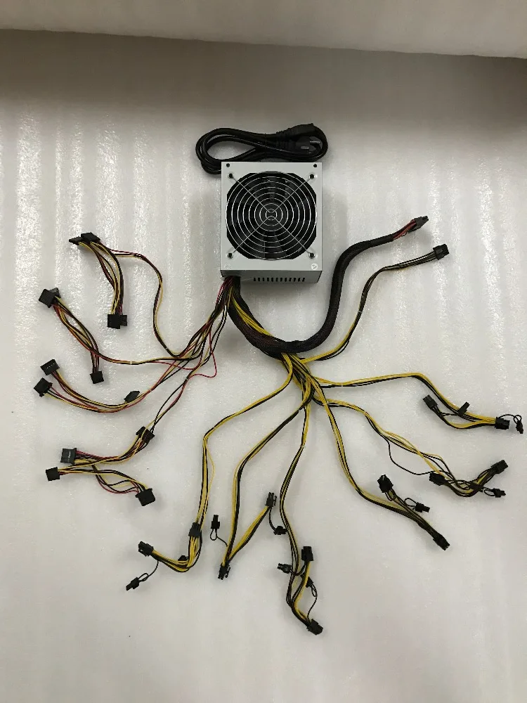 KUANGCHENG ETH miners PSU 1800W 125A output THE PSU for P104 P106 RX550 560 RX 570 GTX1050I GTX1060 GTX1080I 6 GPU CARDS