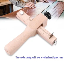Регулируемая деревянная полоса ремень резак кожа ручной резки ремесло ремонтный инструмент+ 5 лезвие