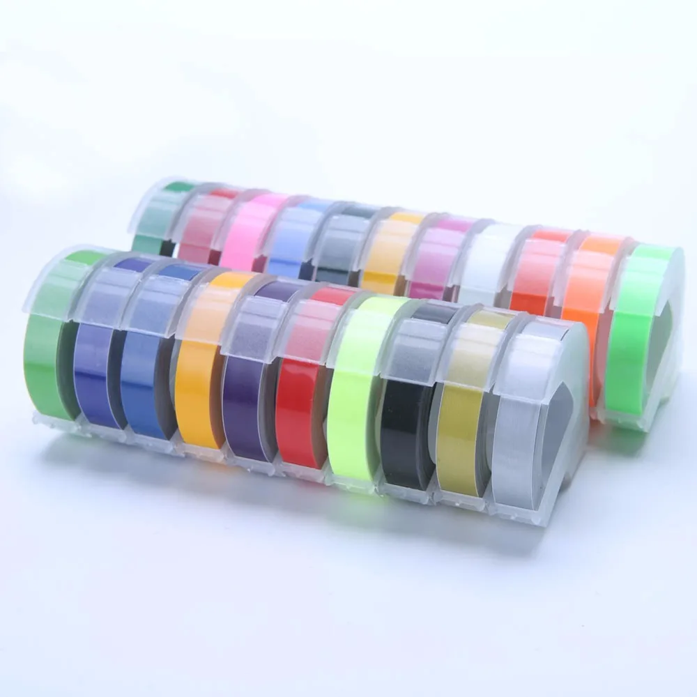 

10pcs DYMO 1610 / 1540 / 12965 label machine ribbon, manual label machine printing paper, DIY label machine ribbon 12mm 9mm 6mm